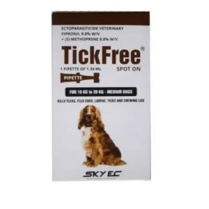 Skyec Tick Free (Fipronil) Tick and Flea Control Spot On for Dogs