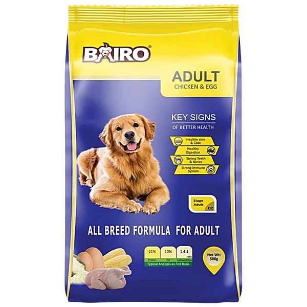 Bairo Adult Dog Food 20g/ 500g/ 1kg/ 3g/ 5kg - Image 4