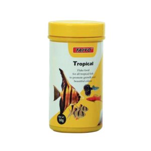 Taiyo Tropical Flakes Fish Food, 50 G, All Life Stages, 1 Count