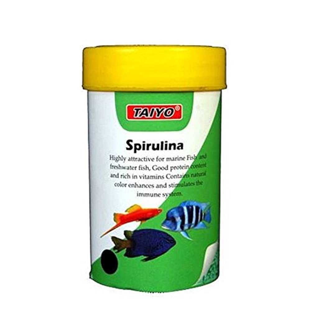 Taiyo micro Pellet, 45g / Tropical Flakes, 50g/ Cichlid Flake Fish Food 25 g / Flakes for All Fishes, 50g/ Spirulina, 50g/ Guppy bit, 45g - Image 4