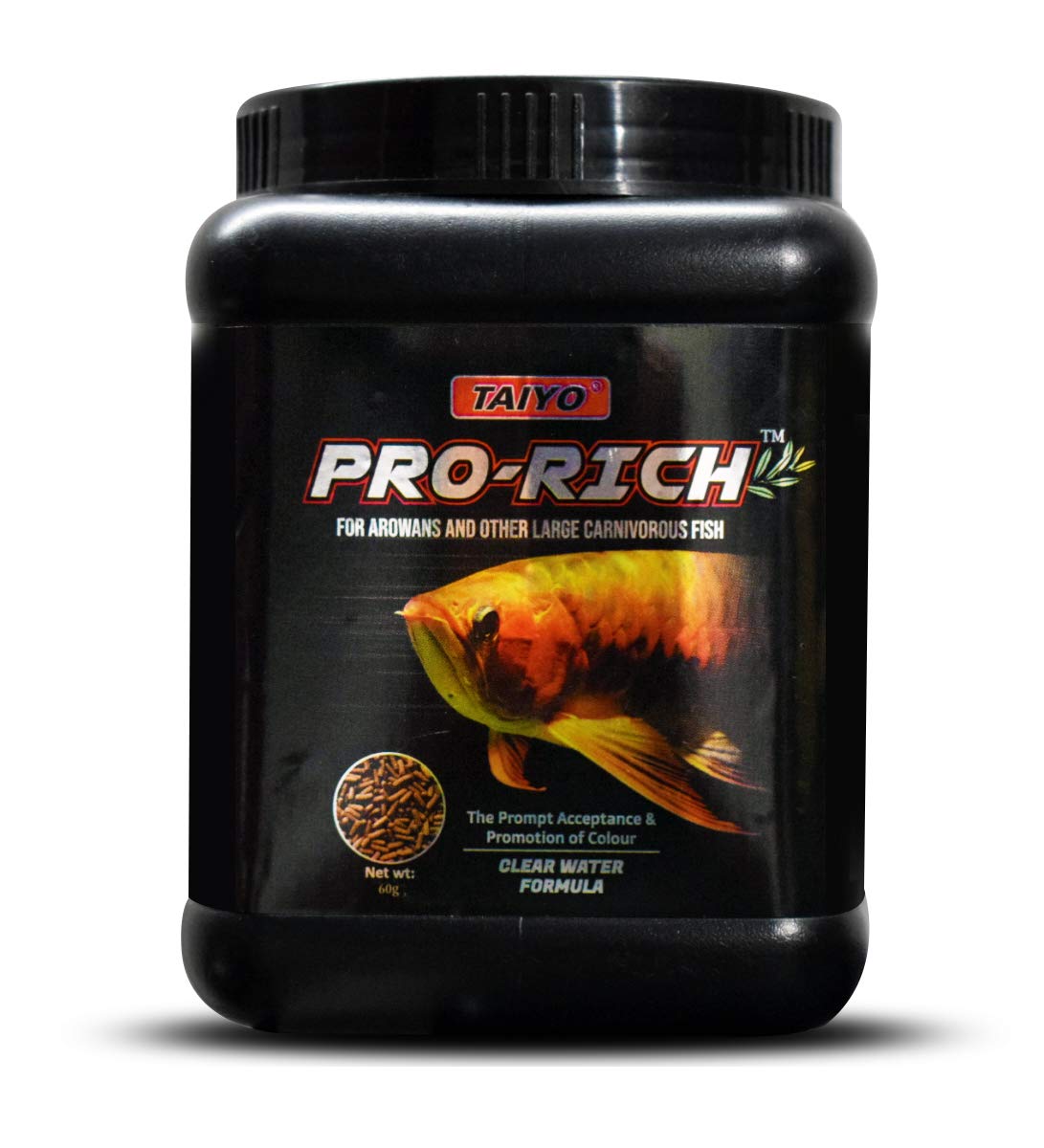 Pro-Rich for Arowana, 60 g/ Pro-Rich for Red Parrot, 80g, All Life Stages