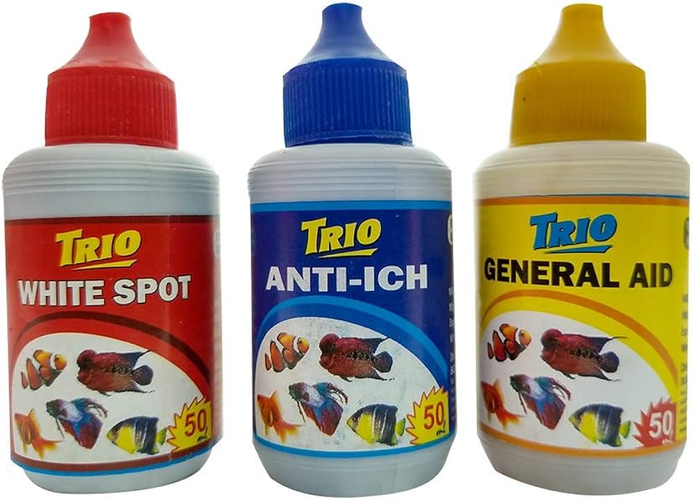 Mr. Blue (For Fungal infection) / Mr. Yellow (Anti Septic) / Trio Anti Chlorine,General Aid, White Spot for All Fishes - Image 4