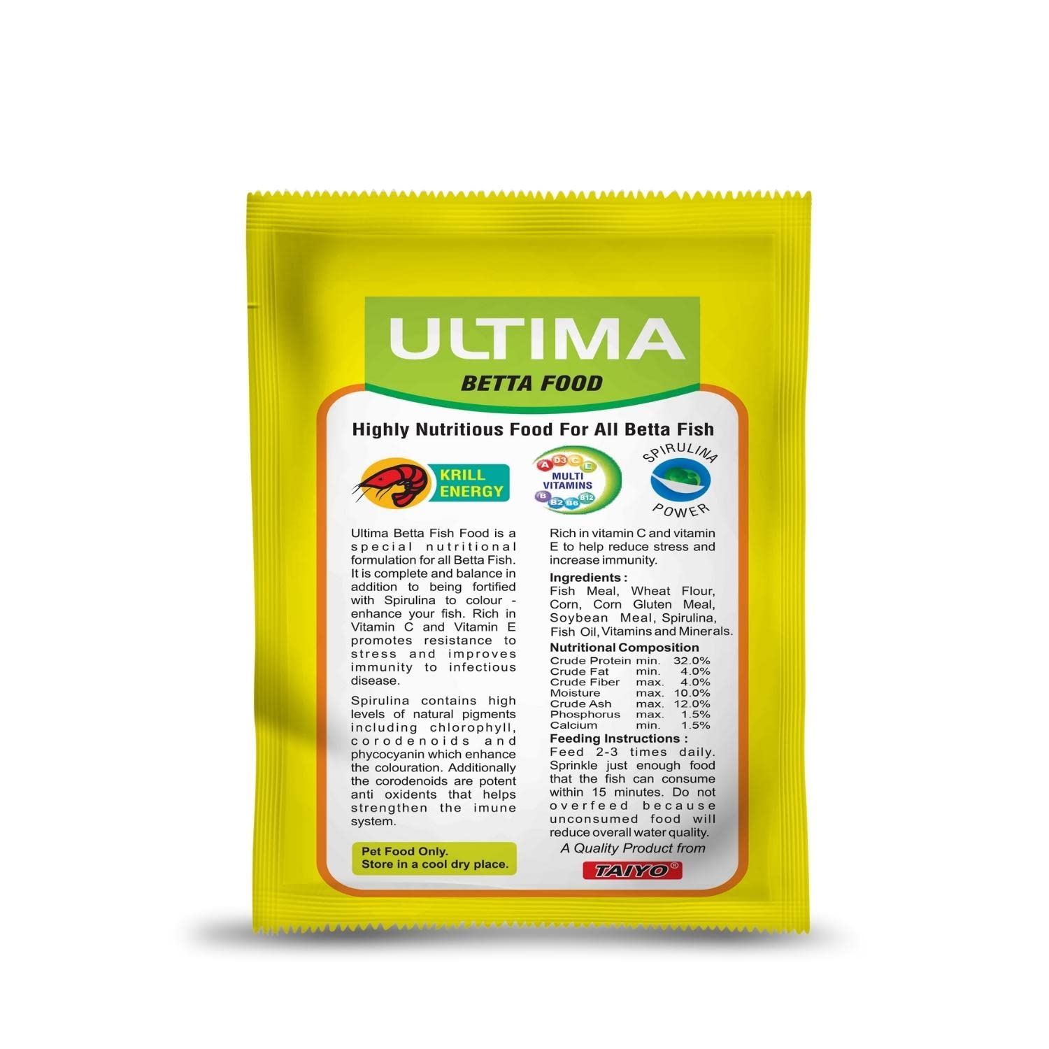 TAIYO Ultima Betta Fish Food, 20g Aquarium - Image 2