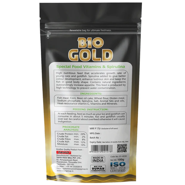 TAIYO Bio Gold Fish Food, 100g - Image 2
