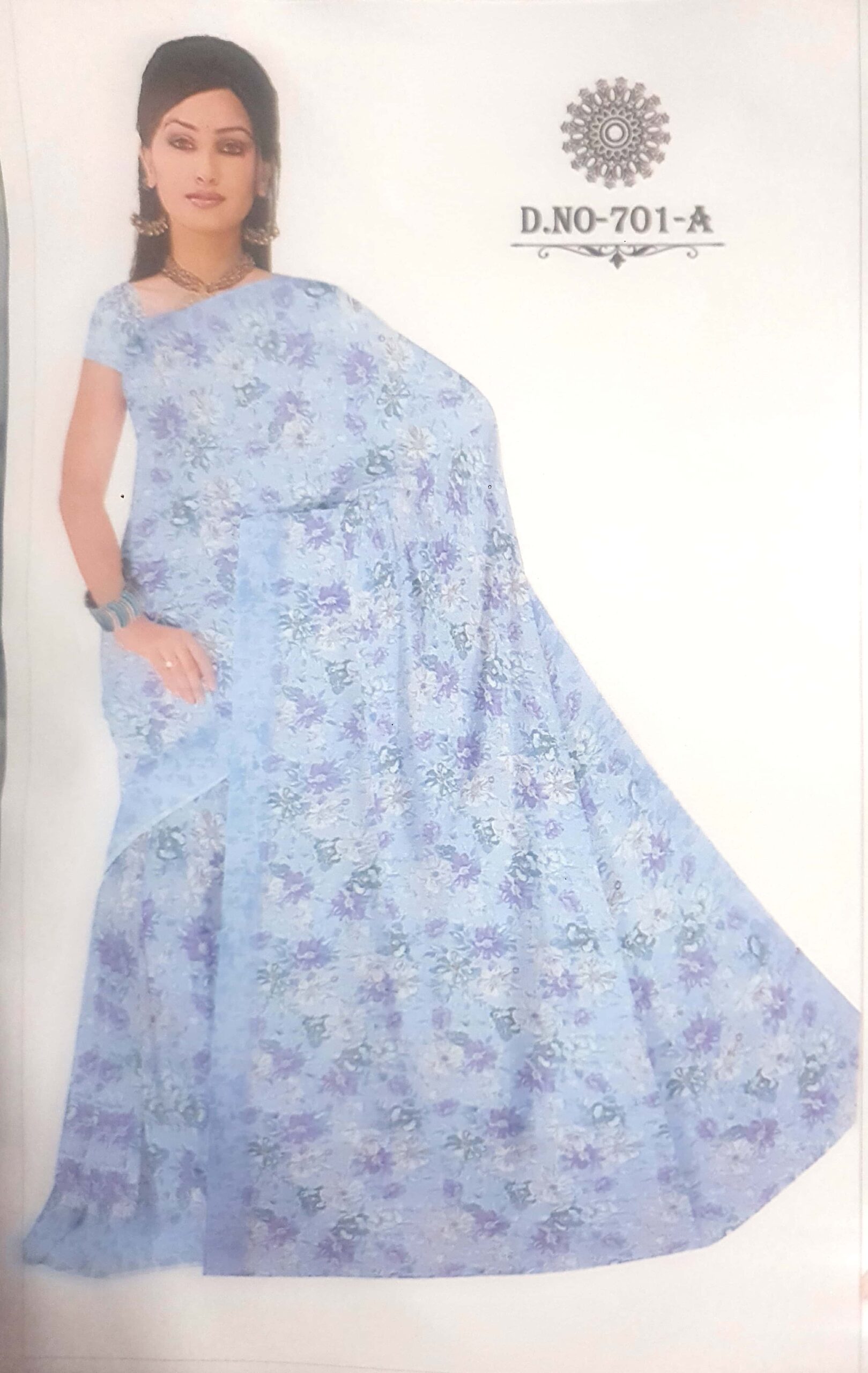 Light Weight Saree With Blouse - Image 4