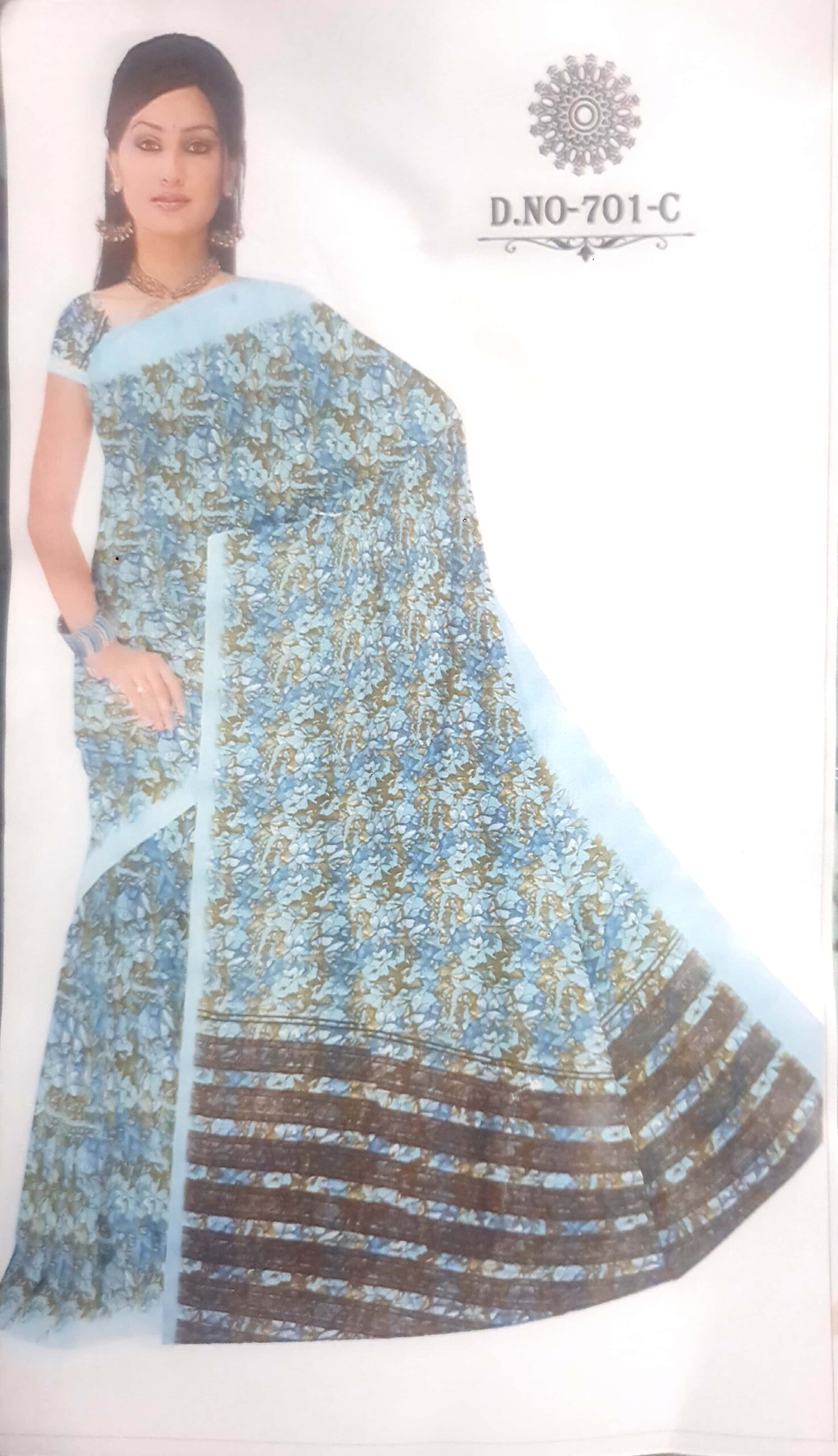 Light Weight Saree With Blouse - Image 7