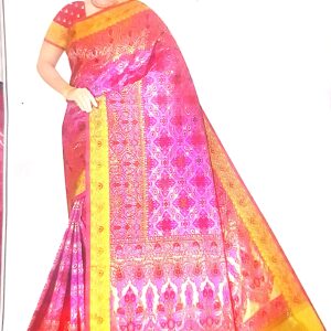 Grand Silk Printed Saree With Blouse