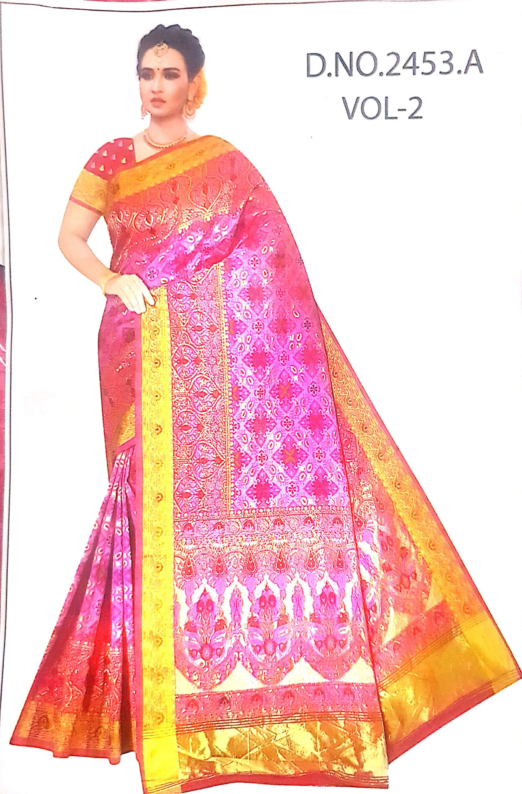 Grand Silk Printed Saree With Blouse