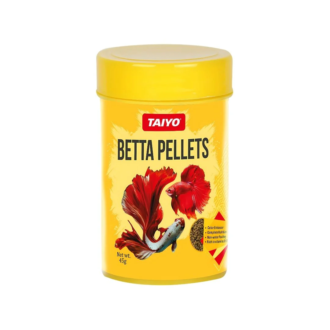 TAIYO Flower Horn, 45g/ Betta Pellets, 45g, All Life Stages, Pellet, Fish