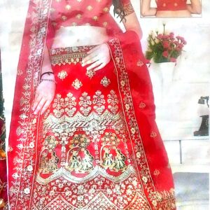 Women's Silk Semi stitched Lehenga Choli