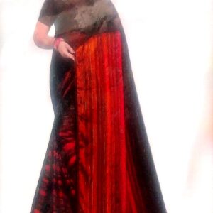 Chiffon Saree Shining with Multicolor Print