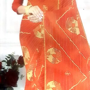 Fashion Type Dot Simple Jari Stoned Saree With Blouse