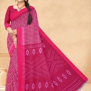 Printed Chiffon Saree – Effortless Glamour in Every Drape