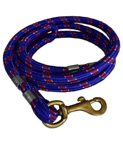 11mm - Rope Dog Leash with silver hook – Blue | Durable Training Rope Leash for Puppies & Small Dogs| Lightweight, Comfortable Grip Strong Leash for Daily Walks